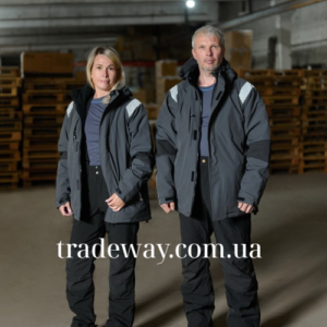Куртка зимова Softshell BoSafety ATLANTA-J Grey Black (Литва)
